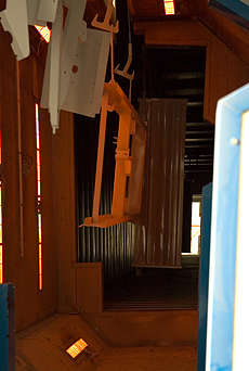 A continuous firing oven for the paint line