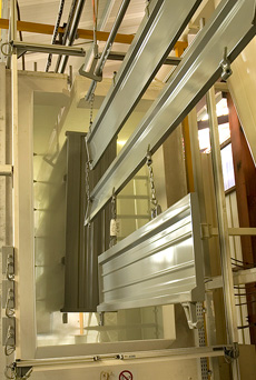 An automated paint line with a 200-metre linear conveyor