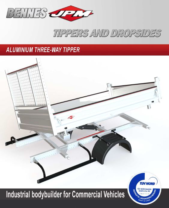 Aluminium three way tipper